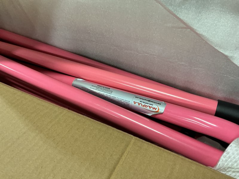 Condition photo showing Good Condition for MARFULA Foldable Gymnastic Bar for Kids Ages 3-12, 9 Height Levels, 200 lbs Weight Capacity, 5 Ft Length Gymnastic Kip Bar with Mat, Gymnastic Equipment for Home and Gym Center Indoor Outdoor Use Hot Pink(Bar without mat) Kip Bar Without Mat