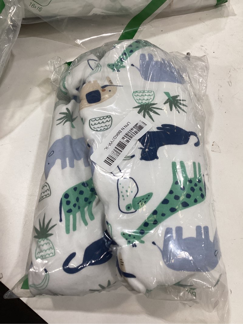 Condition photo showing Good Condition for Yoofoss Baby Sleep Sack 0-6 Months, 1.5 Tog Baby Wearable Blanket with 2-Way Zipper, 100% Cotton Organic Fabric Winter Infant Sleeping Sack, Warm Soft Comfy Small 1.5 Tog 1.5 Tog-blue Green Zebra