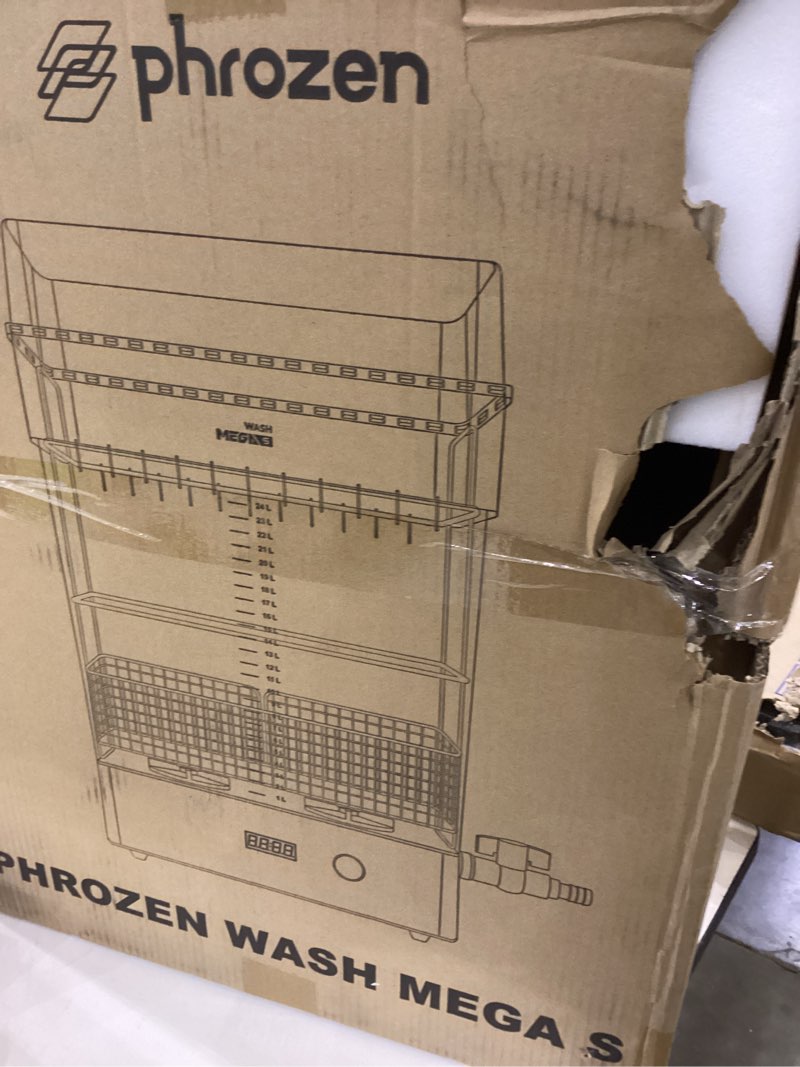 phrozen Wash Mega S 3D Printer Resin Washing Station, Dual Speed 25L Capacity, Large Washing Contain