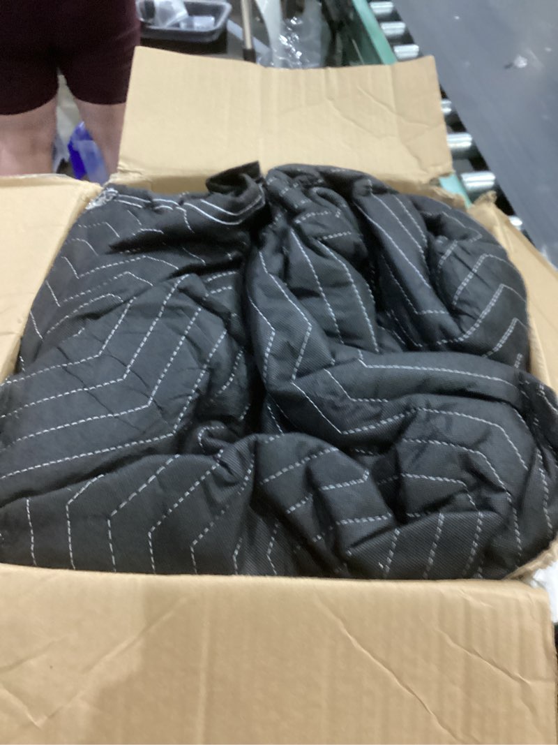 Condition photo showing Good Condition for 2pcs large sound dampening blanket,96" x 80" sound absorbing studio blanket,noise cancelling studio acoustic blanket curtain/light blocker/moving blanket 2 pack