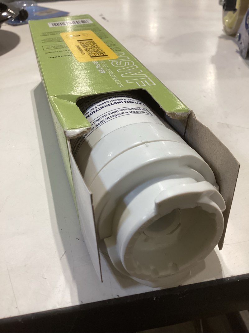 Condition photo showing As Is for refrigerator water filter