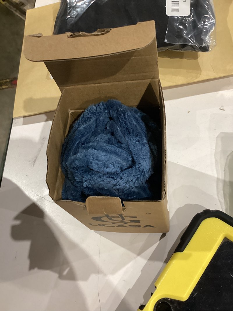 Condition photo showing Good Condition for ugasa velvet 12x20 inch lumbar soft throw pillow cover boho farmhouse decorative corduroy striped both sides solid rectangular cushion case for couch bedroom sofa home, 1 piece, dusty blue 20" x 12" (pack of 1) dusty blue