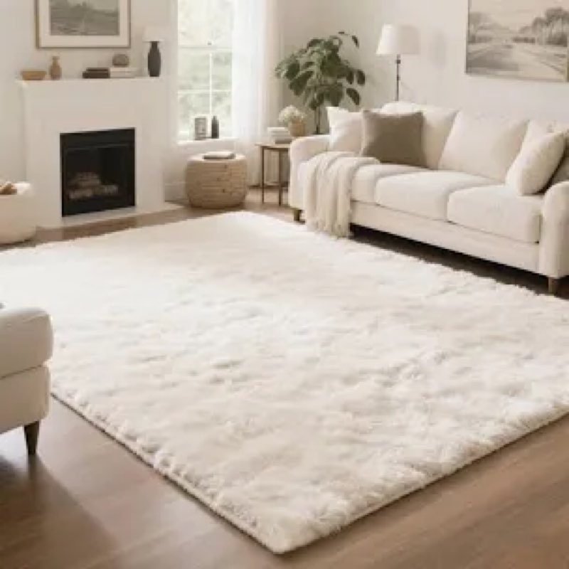 fluffy area rug
