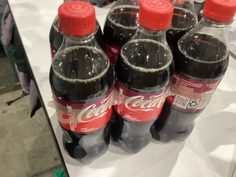 Condition photo showing New/Like New for Coca-Cola Cherry Soda Soft Drink, 16.9 fl oz, 6 Pack