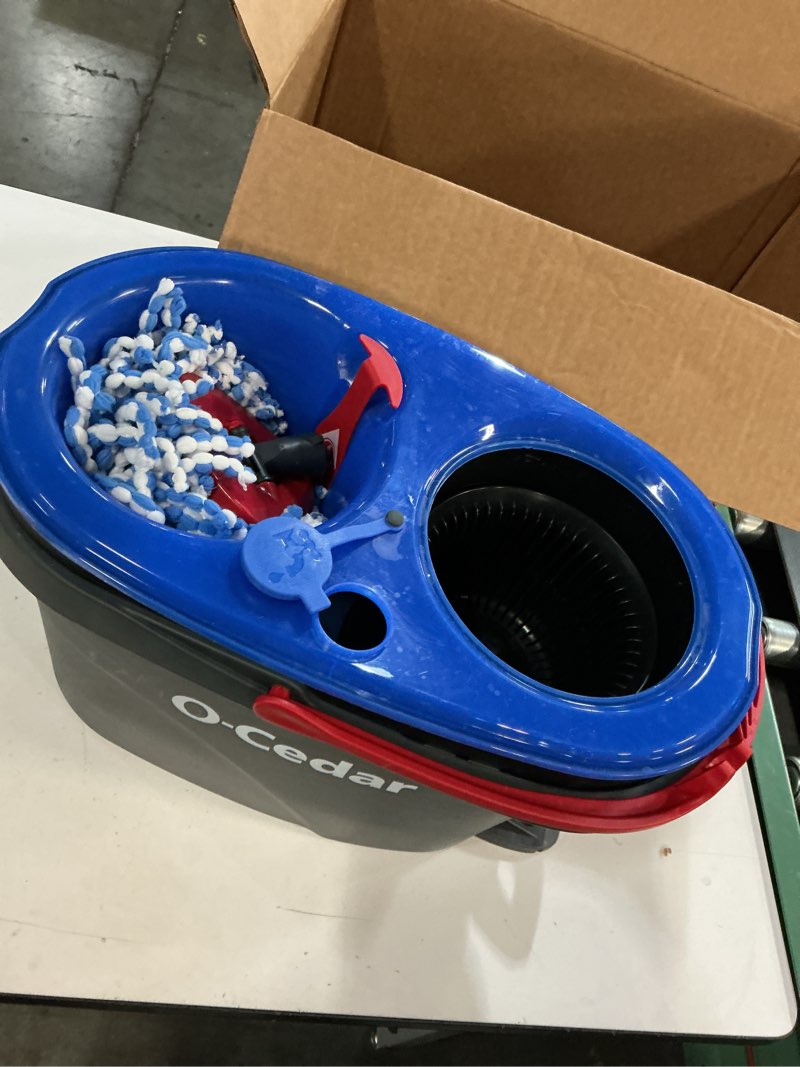 Condition photo showing Good Condition for O-Cedar RinseClean Spin Mop & Bucket System | Clean with Water | Removes 99% of Bacteria Plastic Rinseclean Spin Mop & Bucket Cleaning System