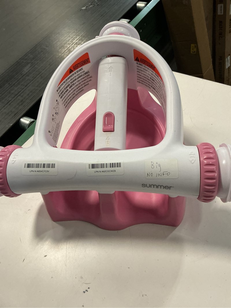 Condition photo showing Good Condition for Ingenuity My Bath Seat for Sit-Up Baby Bathing, Sure & Secure Suction Cups, ASTM Safety Tested & Approved, Backrest for Assisted Sitting, Easy Setup & Storage, pink 