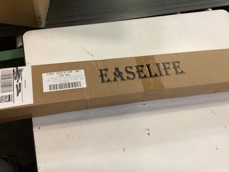 Condition photo showing New/Like New for easelife 6 ft brushed nickel sliding barn door hardware track kit,straight pulley,heavy duty,slide smoothly quietly,easy install (6ft track kit for 30"~36" wide single door) 6 feet
