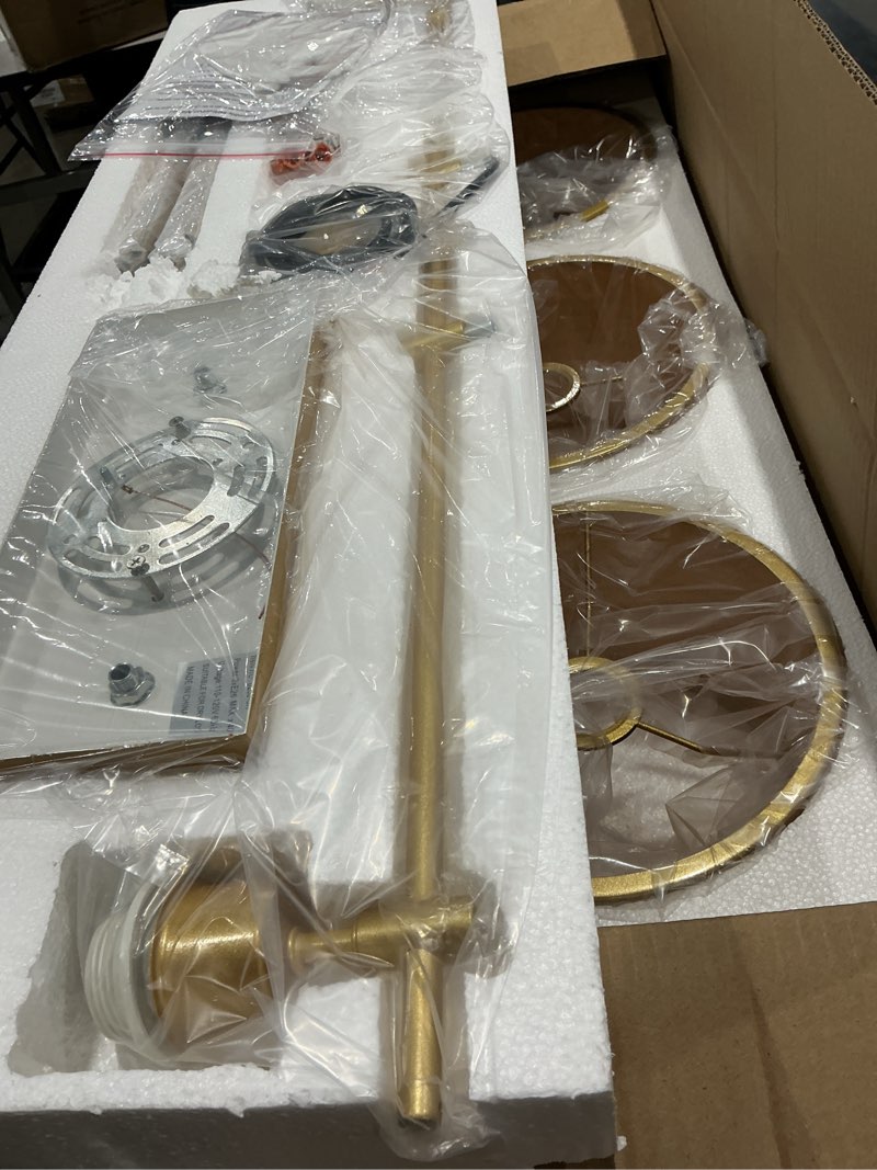 Condition photo showing Good Condition for 41" dining room light fixtures over table with 3-light island lights for kitchen,boho large linear chandelier,gold drum woven rattan chandelier?height adjustable?