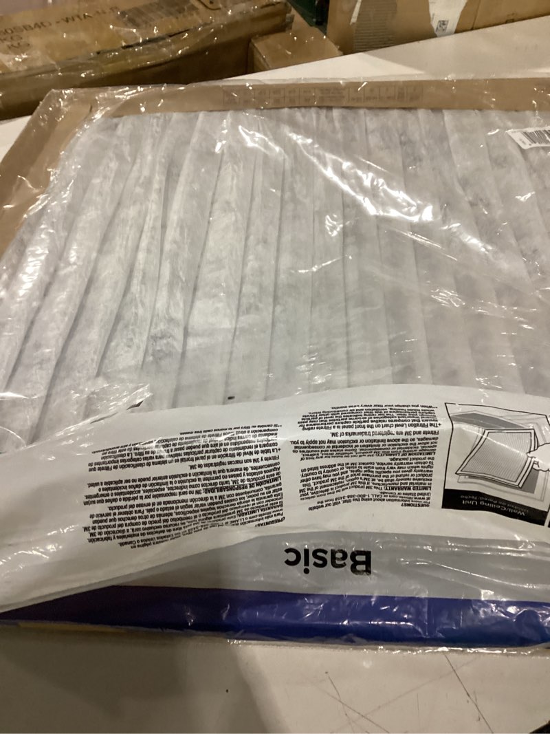 Condition photo showing As Is for filtrete 20x20x1 air filter, 3m merv 5 hvac ac furnace filter replacement, 6-pack (actual size 19.69x19.69x0.88 in)