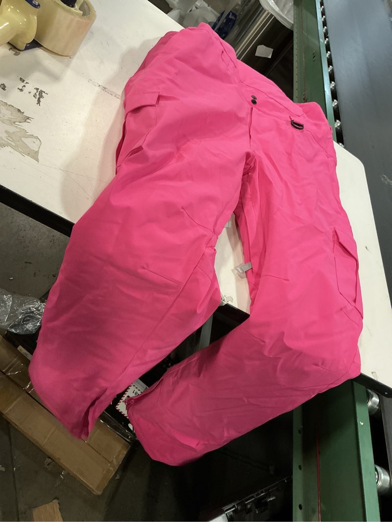 Condition photo showing As Is for Women Men Snow Ski Bibs Pants Adjustable Windproof Waterproof Jumpsuit Snowboarding Insulated Warm Overall Trouser XL Large Pink ( similar 