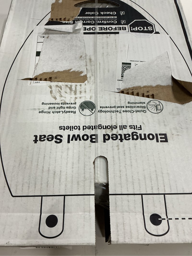 Condition photo showing New/Like New for kohler 4636-rl-0 cachet readylatch elongated toilet seat slow close, soft close toilet seat quiet lid, contoured grip-tight bumpers installation hardware, apartment essentials, white white elongated ready latch