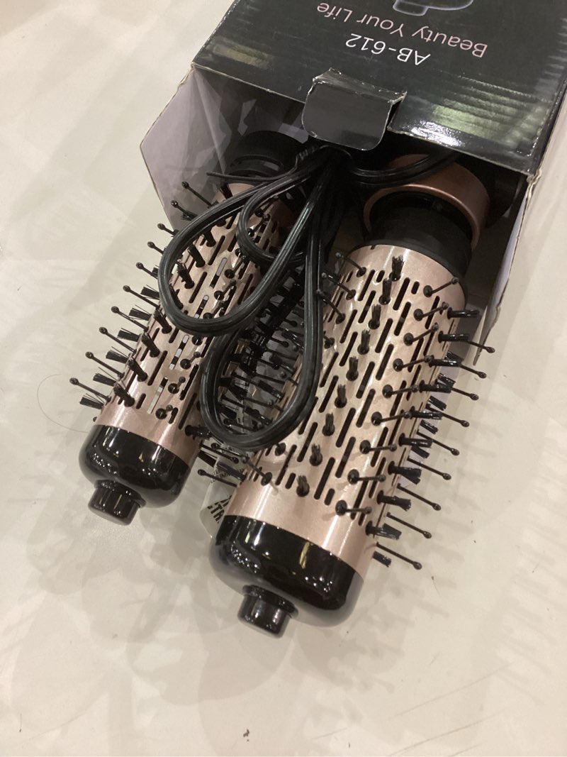 Rotating Hair Dryer Brush Spinning, 4-in-1 Blow Dryer Brush with 2 Inch&1.5 Inch Brush Attachements,