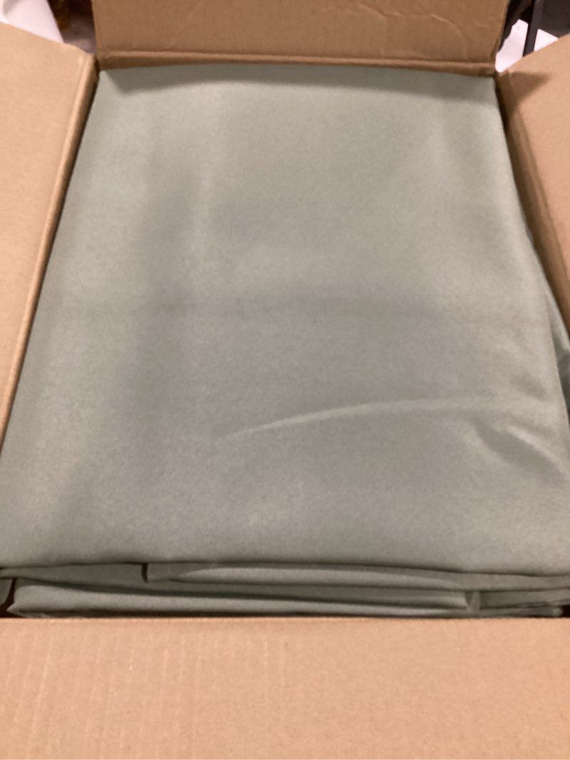 Condition photo showing Good Condition for outdoor curtains for patio waterproof 6 panels - windproof, privacy, weatherproof outside drapes for gazebo pergola porch, grommet top and tab bottom, 54x108 inch, sage green sage green 54"w x 108"l (pack of 6)