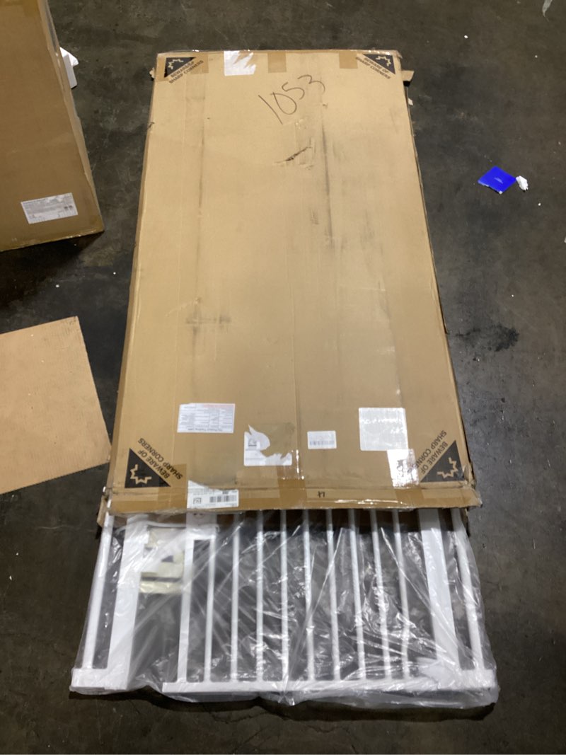 Condition photo showing Good Condition for Lumizone Extra Tall Cat Gate 55.12" High Pressure Mounted Extra Wide 2025 New (17 Sizes) 1.37" Gap No Drilling Auto-Close One-Handed Operation Tall Pet Gate for Dogs(Black, 38.39"-42.51"/97.5-107.5CM) 38.39"-42.51"/97.5-107.5CM Black