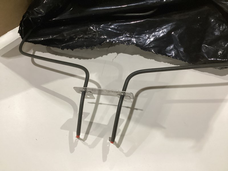 Condition photo showing As Is for WB44k5012 Oven Bake Element Fit for G-E Ken-more Hot-point Oven Heating Element Replacement Replaces 325883 PS249247 WB44K5012E WB44K6012 WB44M0001 WB44M1 WB44X0234 WB44X230 WB44X234 by AMI PARTS