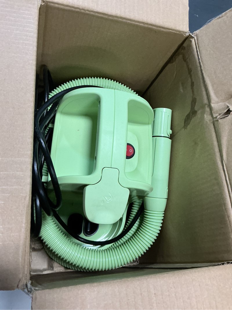 Condition photo showing As Is for ( incomplete ) bissell little green mini portable carpet and upholstery deep cleaner, car/auto detailer, with hydrorinse self-cleaning tool and 4\" tough stain tool, tea green, 4075
