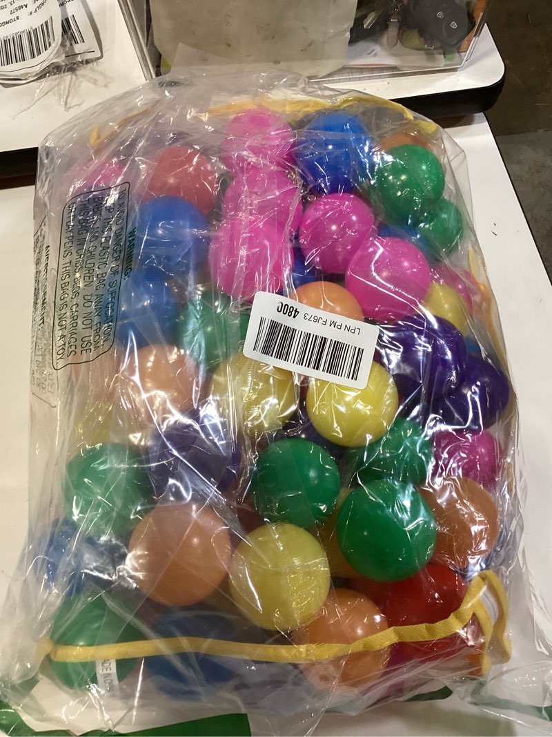 Condition photo showing Good Condition for ball pit balls phthalate free bpa free crush proof plastic - 7 bright colors in reusable play toys for kids with storage bag 100 balls, 7 colors