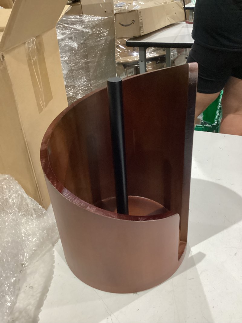 Condition photo showing Good Condition for mountain paper towel holder, wooden countertop freestanding paper towel roll stand, for kitchen bathroom office rv