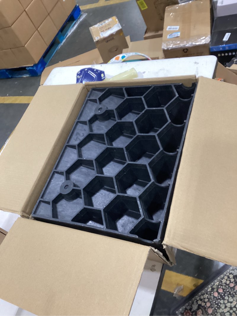 Condition photo showing As Is for 5" Rise 2pack Rubber Curb Ramps for Wheelchair Threshold Driveway Doorway Shed, Truck Car Motorcycle Bike Cart Lawn Mowers Angled Step Entry in Ramp, 7000lbs Heavy Duty Powersports Loading Ramp 5" Height