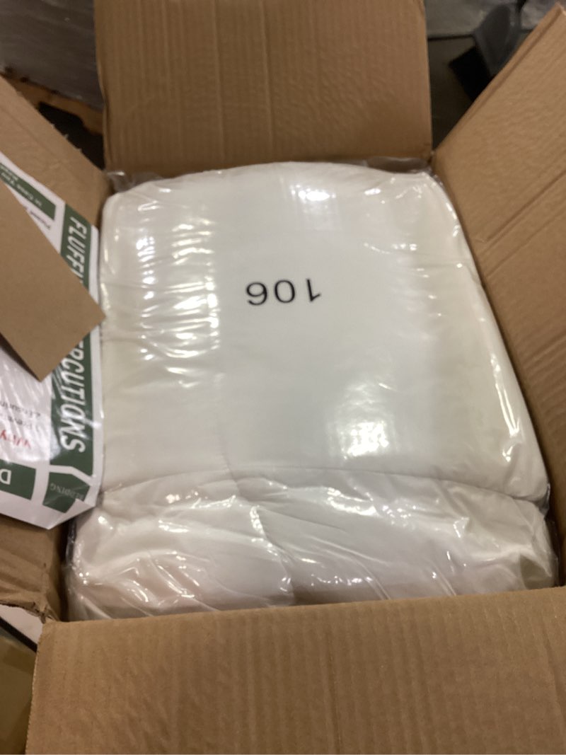 Condition photo showing Good Condition for Mattress Topper Queen for Back Pain, Extra Thick Mattress Pad Cover, Plush Pillow Top, Deep Elastic Pocket, White Queen White