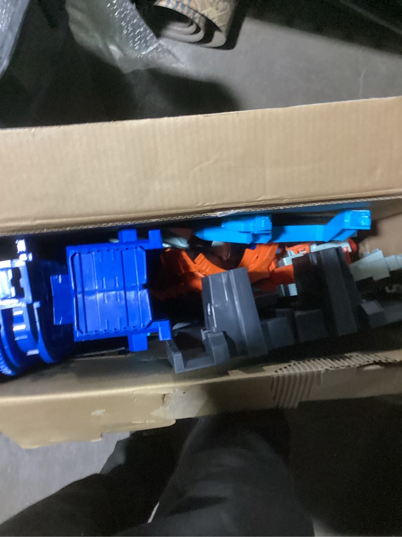 Condition photo showing As Is for Hot Wheels City Ultimate Garage Track Set with 2 Die-Cast Toy Cars & Car-Eating Dragon, Stores 50+ Vehicles, 4 Levels