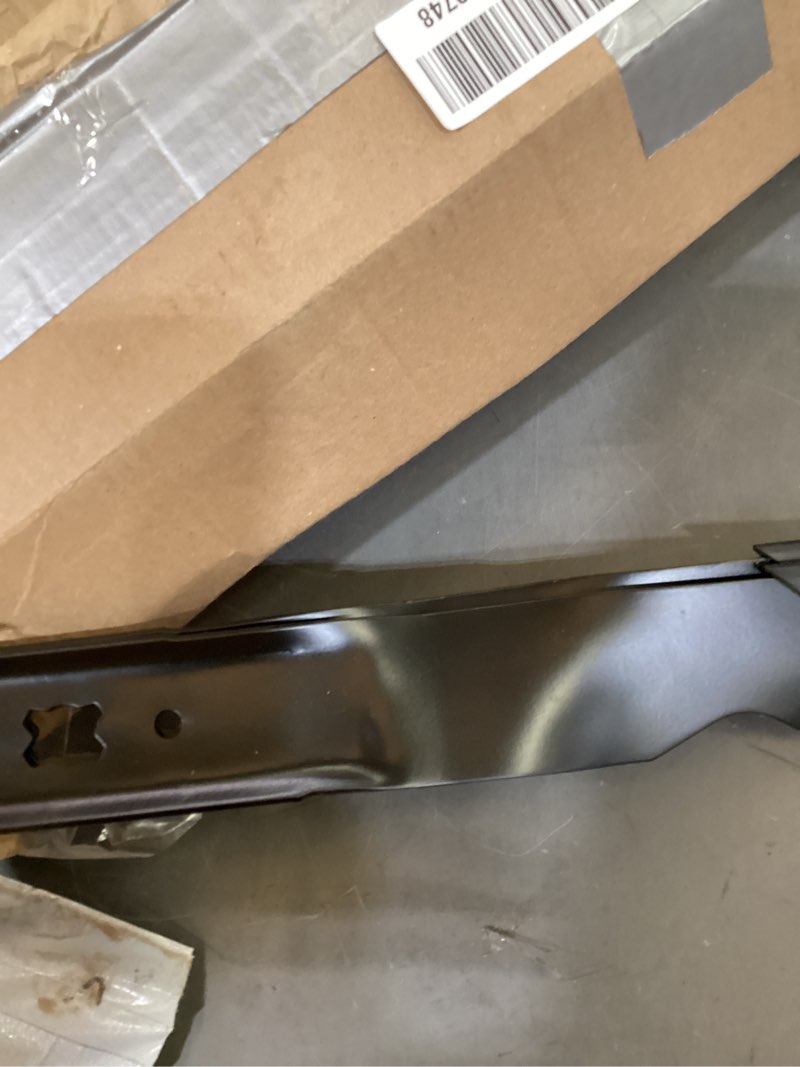 Condition photo showing Good Condition for gicool 21 inch mulching blade for mtd troy-bilt cub cadet craftsman lawn mowers, fits tb110 tb230 tb240 tb210, replaces 942-0741a 742-0741a 742-04100 942-0741 cmxgzam100067, 2 pack