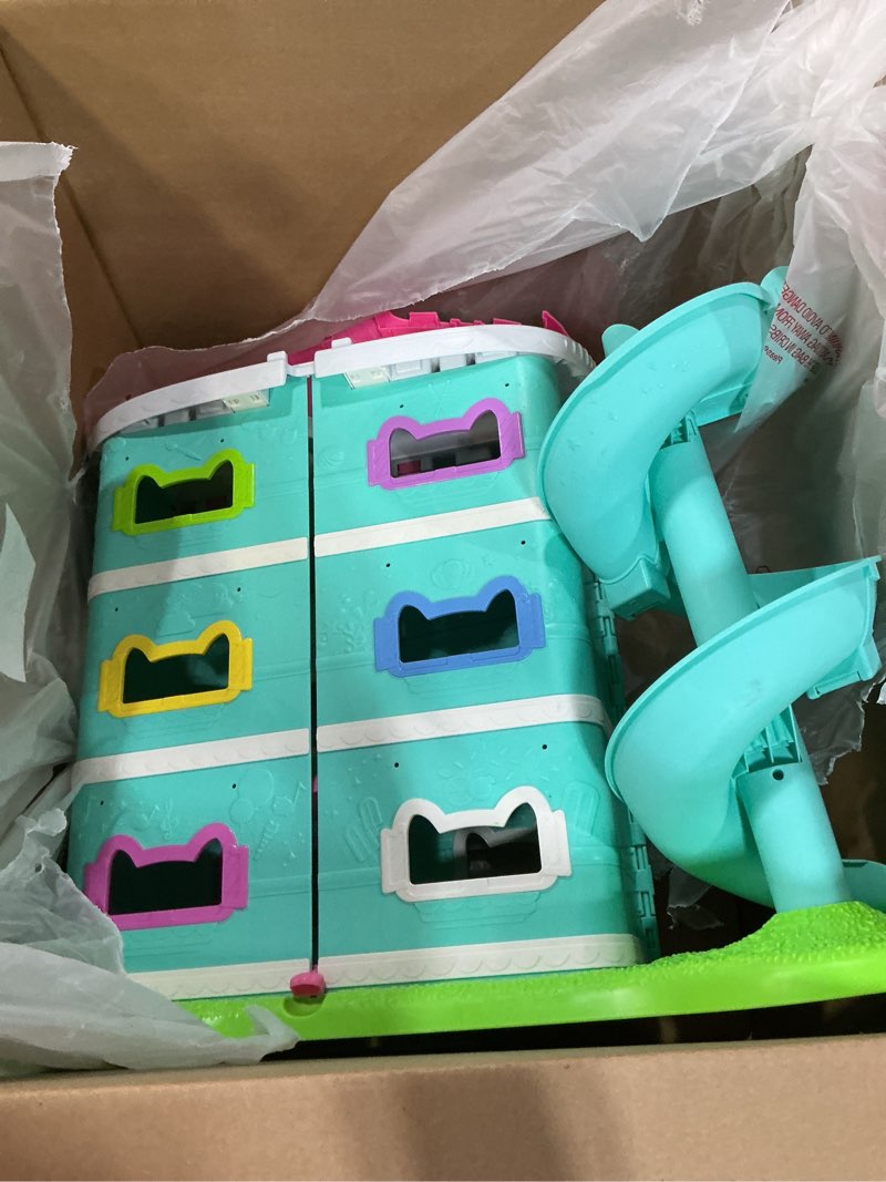 Condition photo showing Good Condition for Gabby's Dollhouse: The Movie, Meow-Mazing Interactive Dollhouse, 7 Rooms, LCD Screen Eyes, Figures, Sound FX, Kids Toys for Girls & Boys Ages 3 and Up Movie Dollhouse