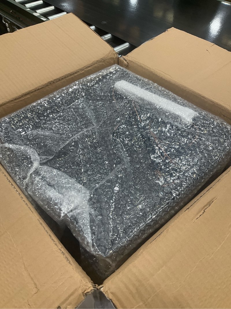 Condition photo showing Good Condition for Q&S Farmhouse Vintage Chandelier, Rustic Pendant Light,Industrial Hanging Light Fixture for Dining Room Kitchen Island,Wrought Iron,ORB+Oak White 4 Lights E26 UL Listed Oak White-4