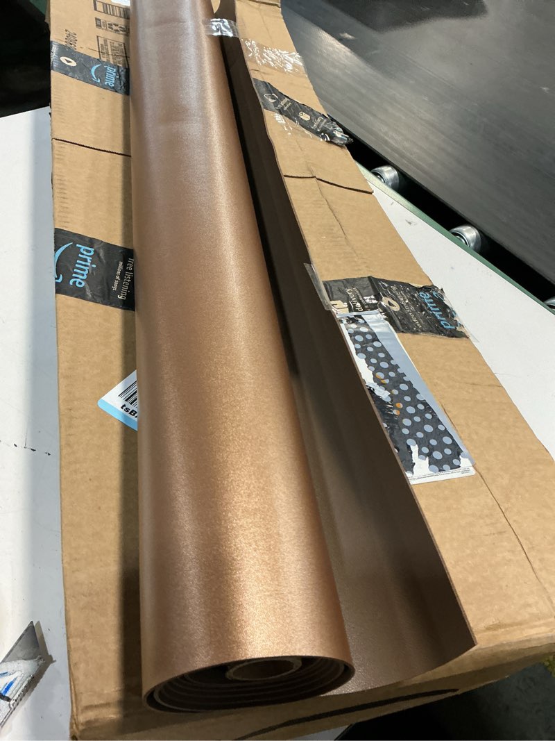 Condition photo showing As Is for (similar)smart&casual 15\" x 900\" (75') kraft paper roll for art craft supplies gift wrapping moving packing kids painting drawing paint easel poster chart paper (brown, 15\" w x 900\" l (75'))
