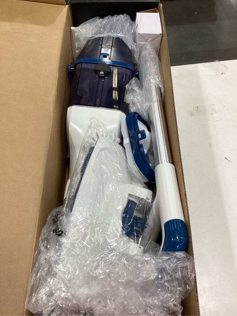 Condition photo showing New/Like New for ENHULK Pro Cordless Pool Vacuum - 18.5 GPM Powerful Suction, 70min Runtime & 13.4" Wide Head, XL Capacity Handheld Rechargeable Pool Cleaner for Inground/Above Ground Pools with Telescopic Pole (Blue) PC18 Blue