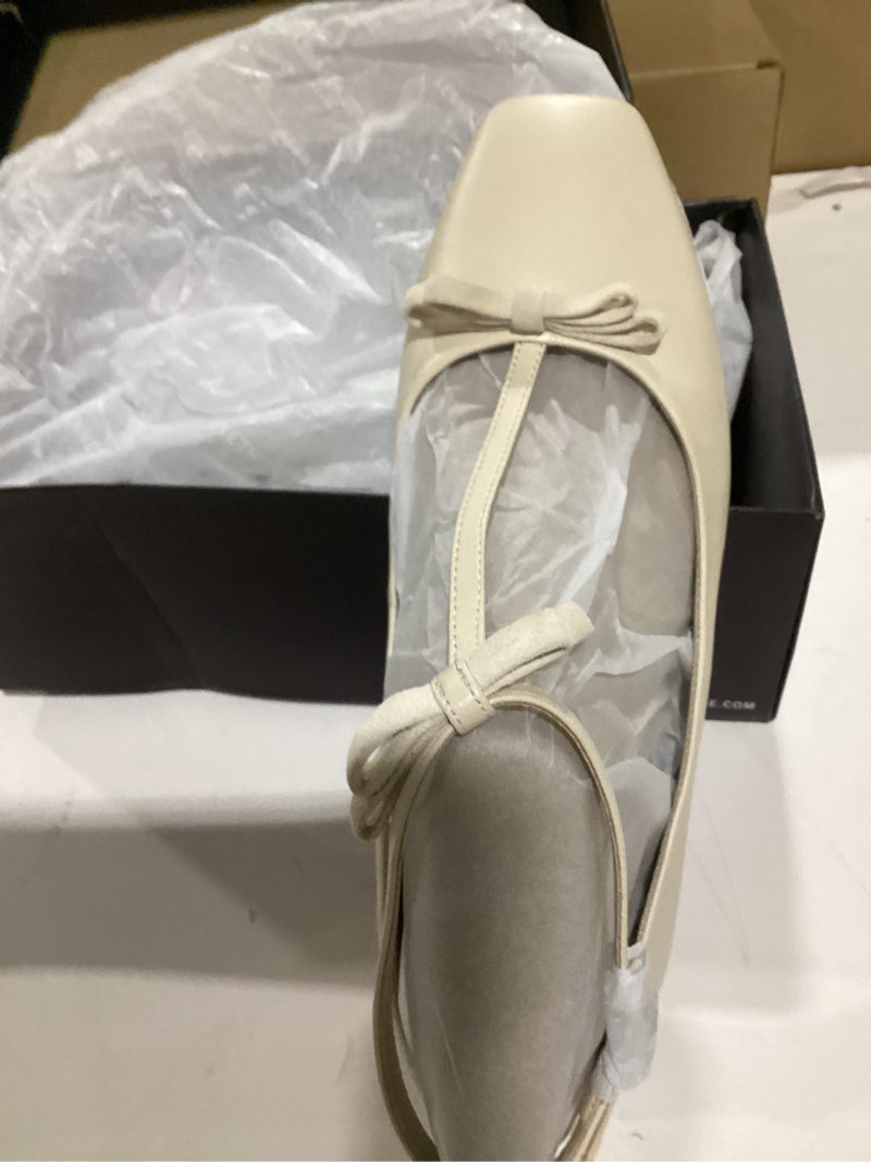 Condition photo showing Good Condition for Kenneth Cole New York Women's Juliet Ballet Flat 11 Sand Leather