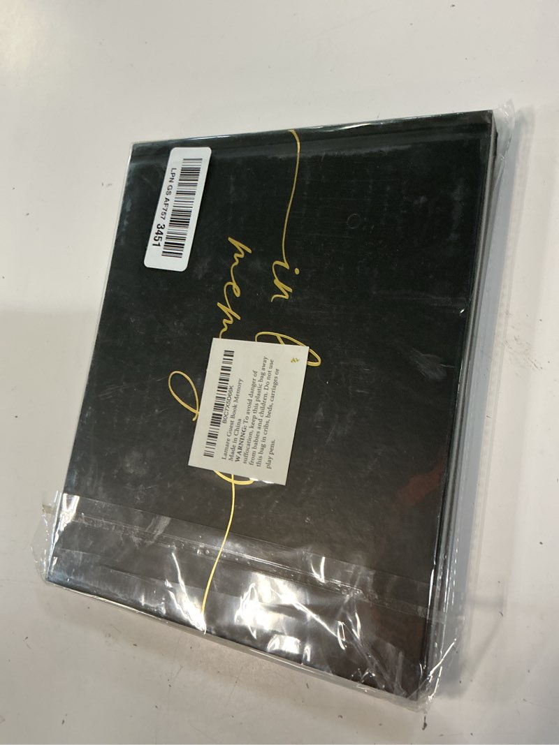 Condition photo showing New/Like New for lamare funeral guest book for memorial service – elegant celebration of life guest book and in loving memory guest book - condolences book for funeral black in loving memory