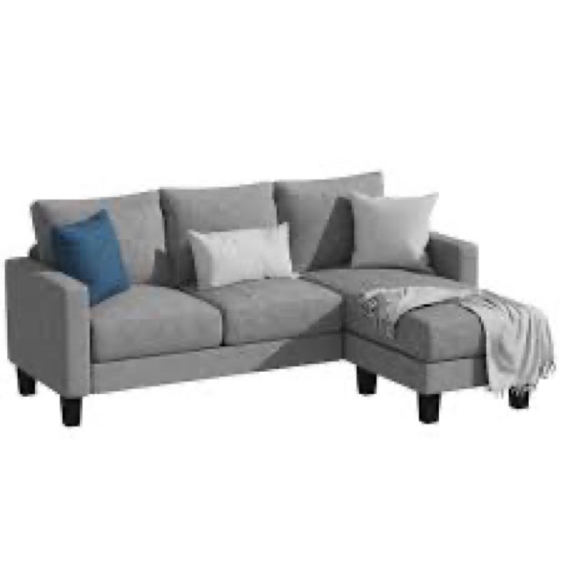 Homall Sleeper Sofa Bed, Couch with Pullout Bed and Reversible Storage Chaise, L Shaped Sofas for Apartment, Small Space 