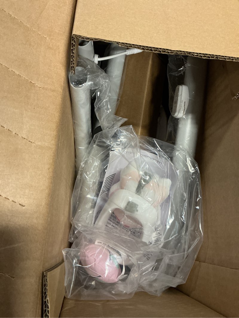 Condition photo showing Good Condition for ingenuity simplecomfort lightweight compact 6-speed multi-direction baby swing, vibrations & nature sounds, 0-9 months 6-20 lbs (pink cassidy)