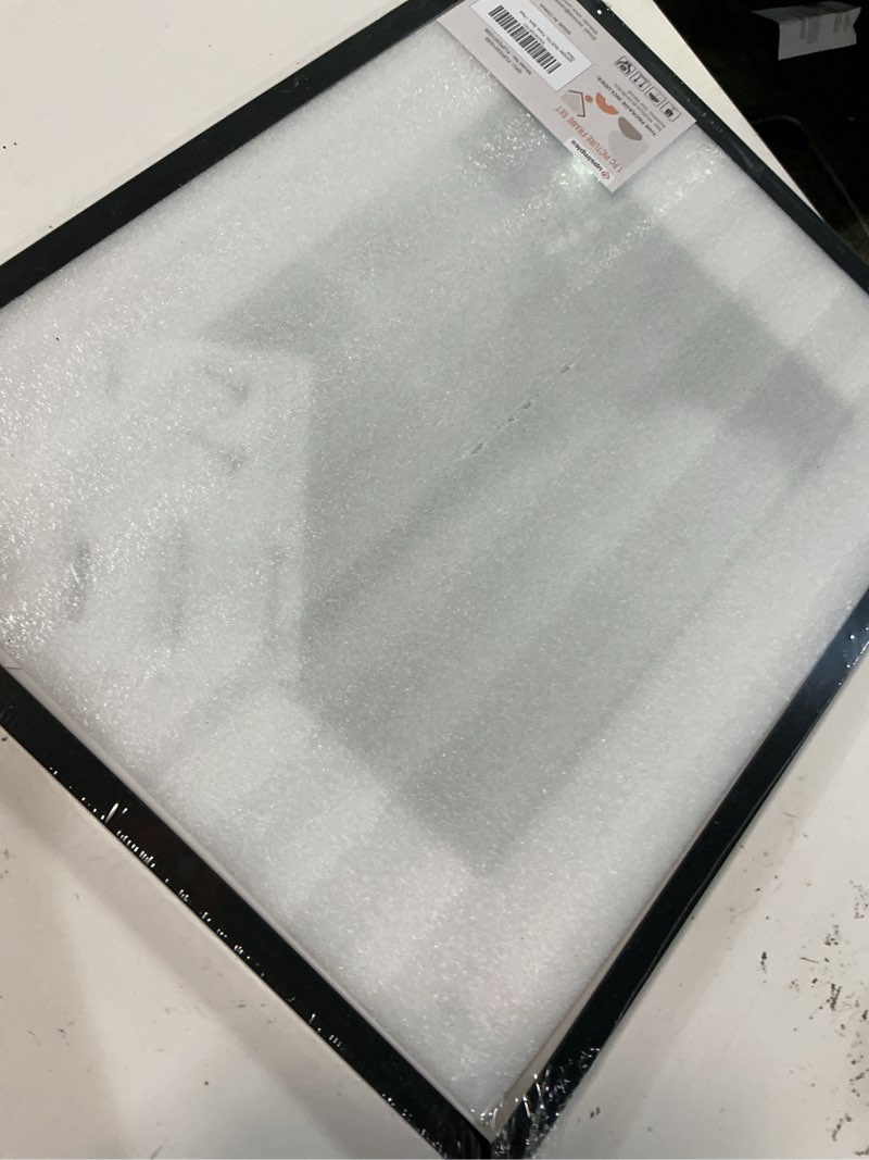 Condition photo showing Good Condition for upsimples 16x20 picture frame, display pictures 11x14 with mat or 16 x 20 without, wall hanging poster frame, black, 1 pack black 16x20
