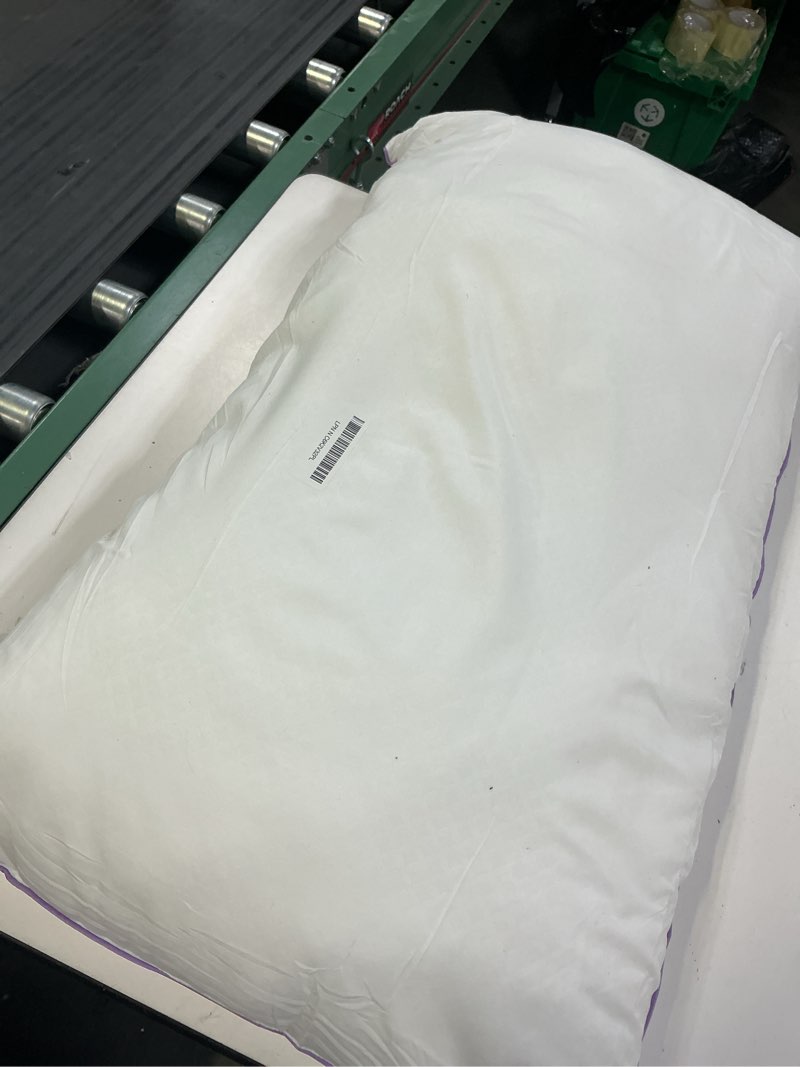 Condition photo showing As Is for jollyvogue pillows king size set of 1, washable supportive single bed pillow with super soft down alternative fill, luxury fluffy hotel quality for side, back, and stomach sleepers 1 king