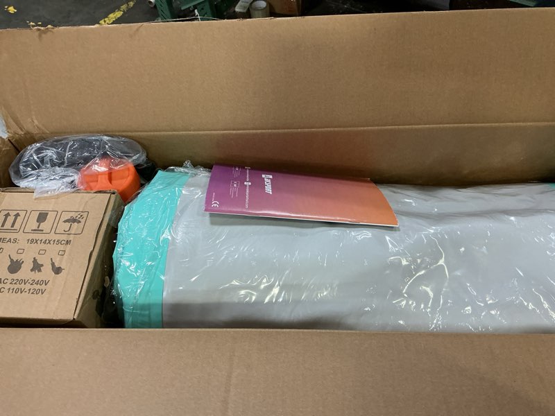 Condition photo showing New/Like New for AKSPORT Gymnastics Air Mat Tumble Track Tumbling Mat Inflatable Floor Mats with Air Pump for Home Use/Tumble/Gym/Training/Cheerleading/Parkour/Beach/Park/Water Mint Green 10ftx3.3ftx4inch