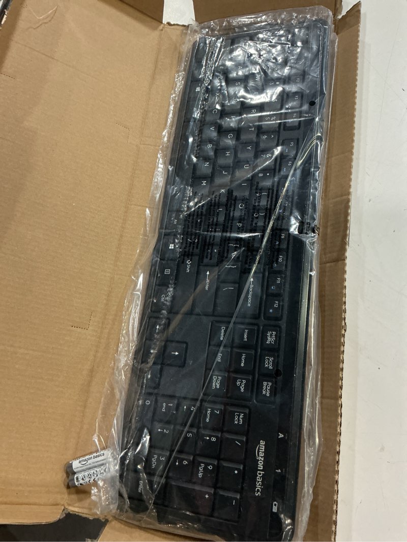 Condition photo showing Good Condition for amazon basics modern wireless keyboard with numeric keypad, compact us layout (qwerty), 2.4ghz, black