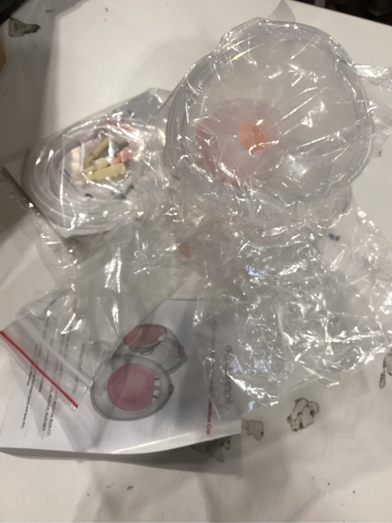 Condition photo showing As Is for nenesupply handsfree wearable breastmilk collection cara cups caracups compatible with spectra s1 s2 9 plus breast pumps 24mm silicone flanges replacement for spectra pump parts 19 21mm inserts 24mm handfree collection cup