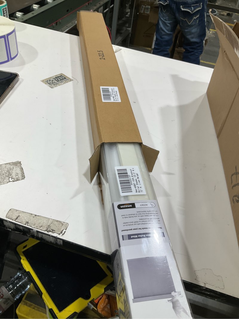Condition photo showing Good Condition for AOSKY Blackout Roller Shades Cordless Blinds for Windows, Free-Stop Shades with Valance, Thermal Insulated Fabric, UV Protection, Blinds for Home and Office (22.5" W x 72" H, Linen Beige Linen Beige 22.5"W x 72"H