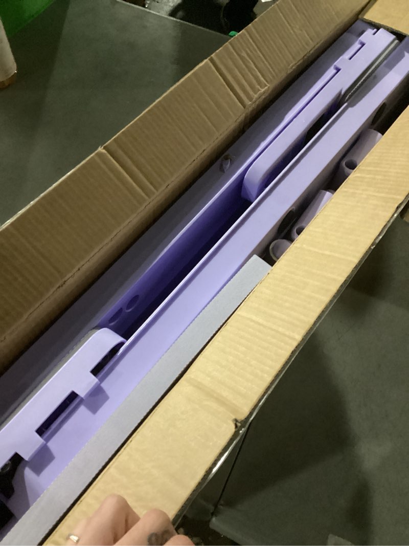 Condition photo showing As Is for Pilates Board, Portable 7-in-1 Multifunctional Pilates Reformer Equipment with Timer, Anti-Slip and Quiet Design Pilates Reformers for Home Workout, Core Exercise for Women Purple