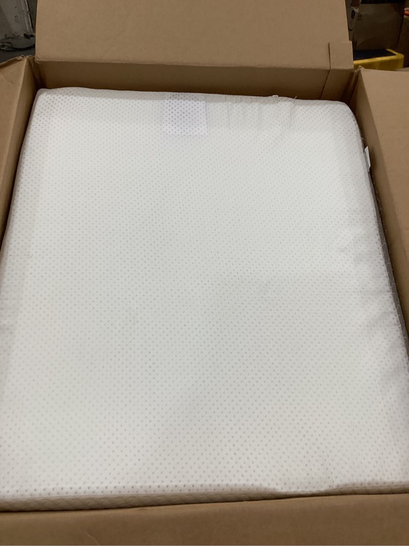 Condition photo showing Good Condition for leg pillow elevation blood circulation, wedge pillow for legs swelling, leg elevating wedge pillow for after surgery, foot knee pillow for leg rest, sleeping, memory foam top, 8in, white/grey 22*24+8 white grey