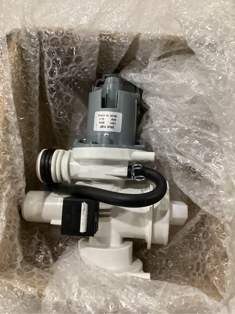 Condition photo showing Good Condition for washer drain pump fit for samsung wf45b6300ac/us wf45b6300ap/us wf50r8500av wf46bb6700ad wf45t6000av/a5 wf45r6300av/us wf45r6100aw/us wf45r6100ap/us wf45r6100ac/us wf45n5300aw/us wf45n5300af/us