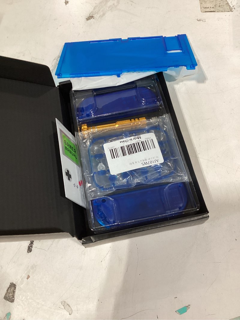 Condition photo showing New/Like New for similar  product blueextremerate diy replacement shell buttons for nintendo switch, back plate for switch console, housing with colorful buttons for joycon handheld controller - clear cherry pink [no electronics parts]