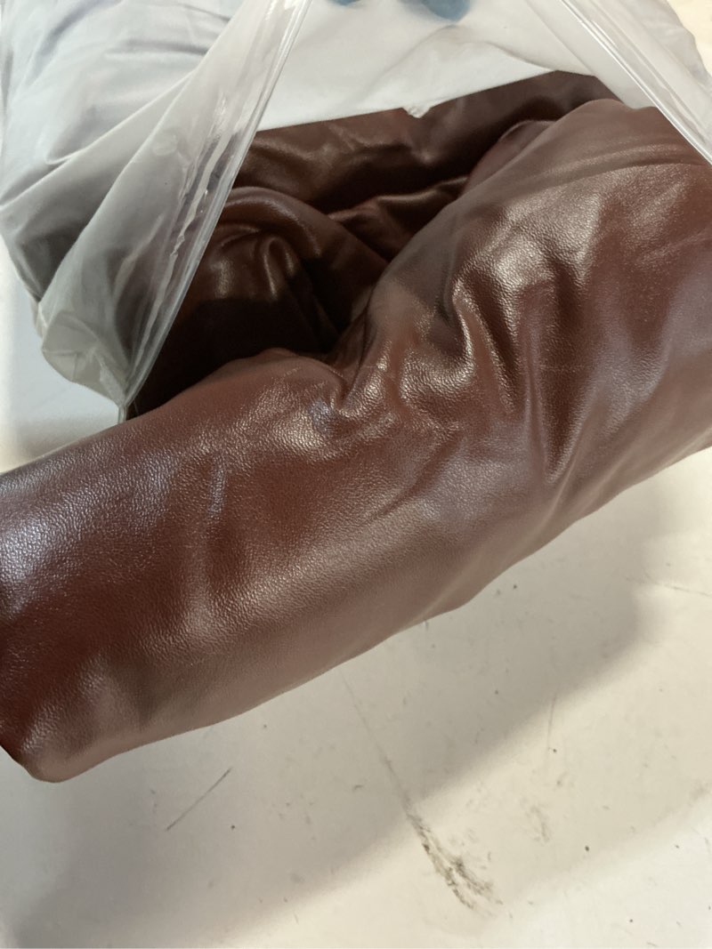 Condition photo showing Good Condition for pu leather bar stool covers with backs, 4 pack stretch waterproof bar stool chair covers washable & comfortable barstool covers slipcovers with back for pub/counter/dining room decoration (brown) dark brown 4 pcs