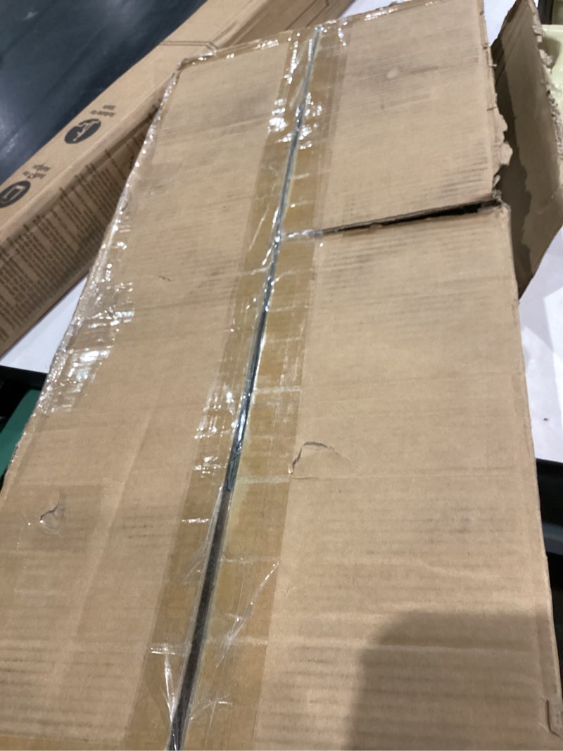 Condition photo showing As Is for Heavy Duty Cast Iron Sign Post and Base Kit - 14" DIA Stand with 48" Post and Bolts & Nuts for Hanging Signs, Portable Sign Holder for Parking and Recreational Use