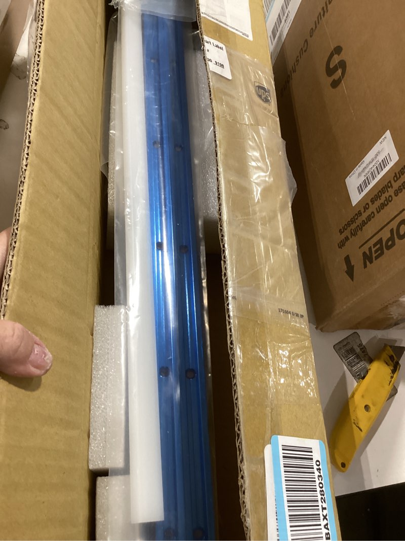 Condition photo showing Good Condition for powertec table saw sled w/blade guard, 24" t track, 19" hdpe miter bars, 3" t track stop block, bolt, screw, miter slot runners for diy table saw crosscut sled, woodworking tools accessories (71703)
