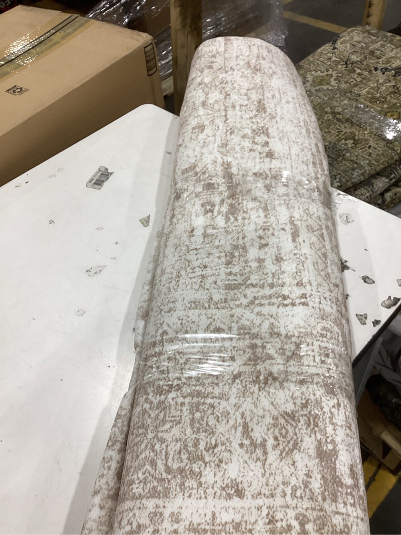 Condition photo showing New/Like New for washable area rug 8x10, large soft rugs for living room vintage beige carpet 8x10 area rugs for bedroom dining room non-slip stain resistant under table rug beige 8' x 10' (rectangular)
