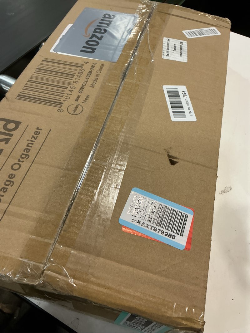 Condition photo showing As Is for SpaceAid Stuffed Animal Storage Organizer, Wood Animals Zoo Toy Plushies Storage Holder, Large Capacity Plush Toy Cage for Playroom Organization, 22.8" Wide, White 22.8"W x 15.8"D (Extra Large) White