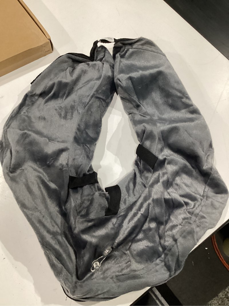 Condition photo showing New/Like New for bencmate inflatable dog cone collar alternative, soft dog cone for small medium large dogs and cats, neck recovery ecollar donut collar after surgery (xxlarge, dark grey) dark grey xx-large [neck:21"-23"]